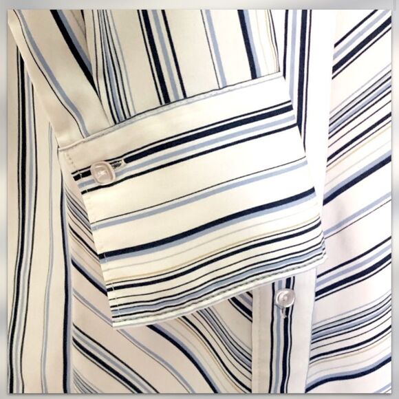 East 5th Striped Button Up Blouse – Size S - Picture 4 of 6
